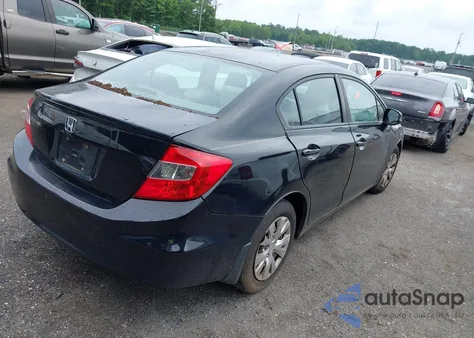 2012 Honda Civic Lx from USA, damaged, VIN 19XFB2F50CE311054